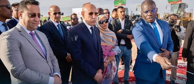 حفل في موقع قطب ضخ المياه بنواكشوط الشمالية